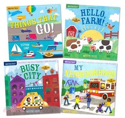 咬咬書 Indestructibles 2 - Busy City, Hello Farm, My Neighborhood, Things That Go (共4本)